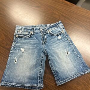 Miss Me Blue Jean Shorts